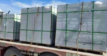 泸州 芝麻白花岗岩地铺石装车日常