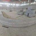 泸州 芝麻白异形坐凳，自然面光面弧形加工