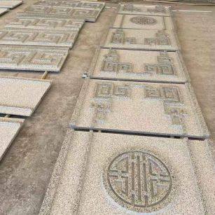 泸州 白麻花岗岩外墙立面雕刻板