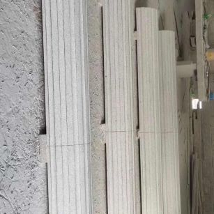 泸州 花岗岩厂家带你看白麻花岗岩门楼大柱柱皮