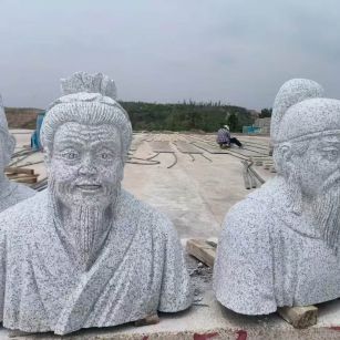 泸州 白麻花岗岩石材人物立体雕刻