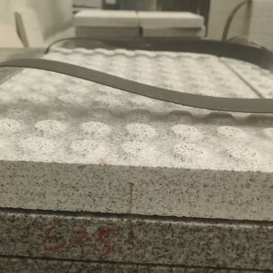 泸州 芝麻白花岗岩6.0公分荔枝面五轴加工雕刻盲点