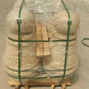 泸州 黄金麻异形定制雕花——棒棒糖挡车柱