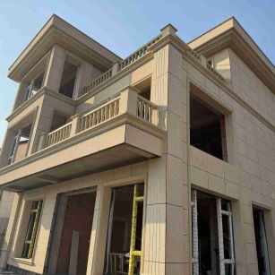 泸州 黄金麻花岗岩石材荔枝面外墙干挂效果展示