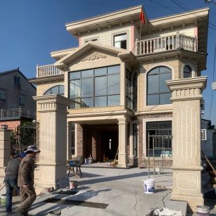 泸州 黄金麻花岗岩荔枝面别墅外墙干挂私家专属