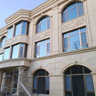 泸州 黄金麻花岗岩别墅外墙干挂