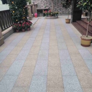 泸州 黄金麻白麻荔枝面庭院铺装展示