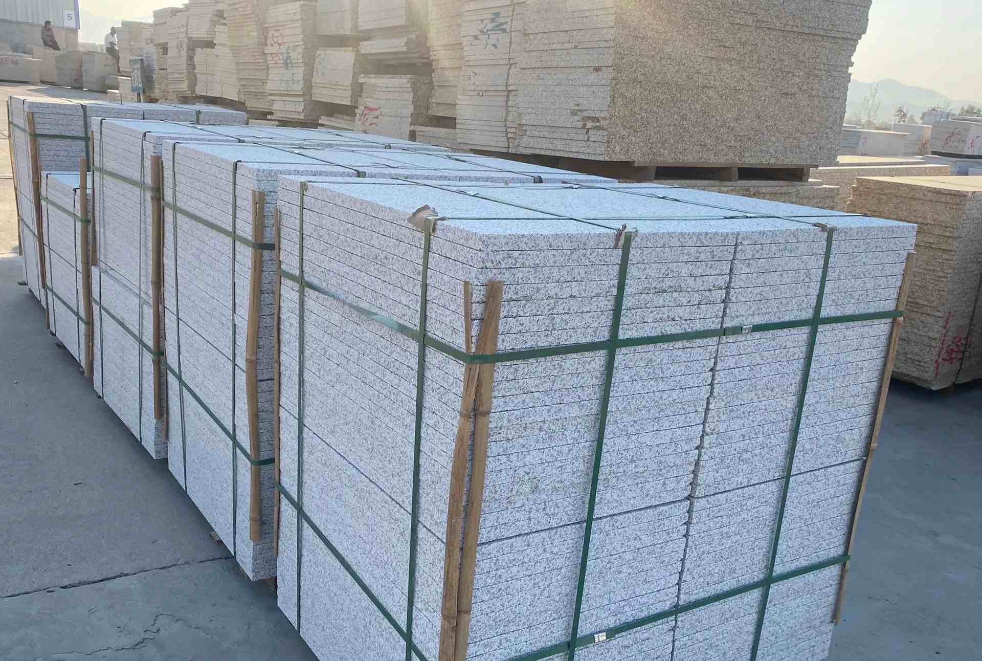 泸州 白麻花岗岩荔枝面地铺石