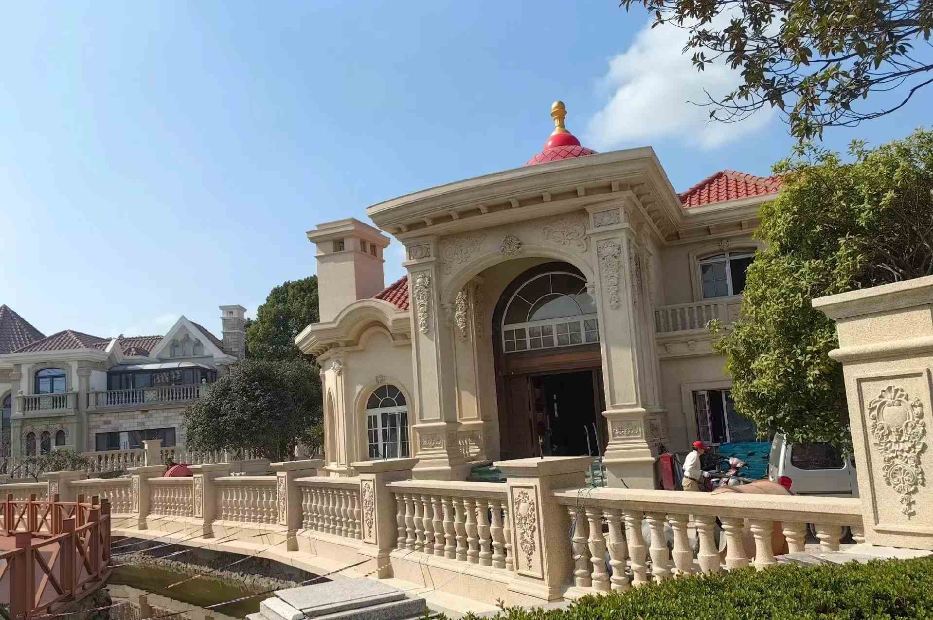 泸州 黄金麻花岗岩欧式别墅