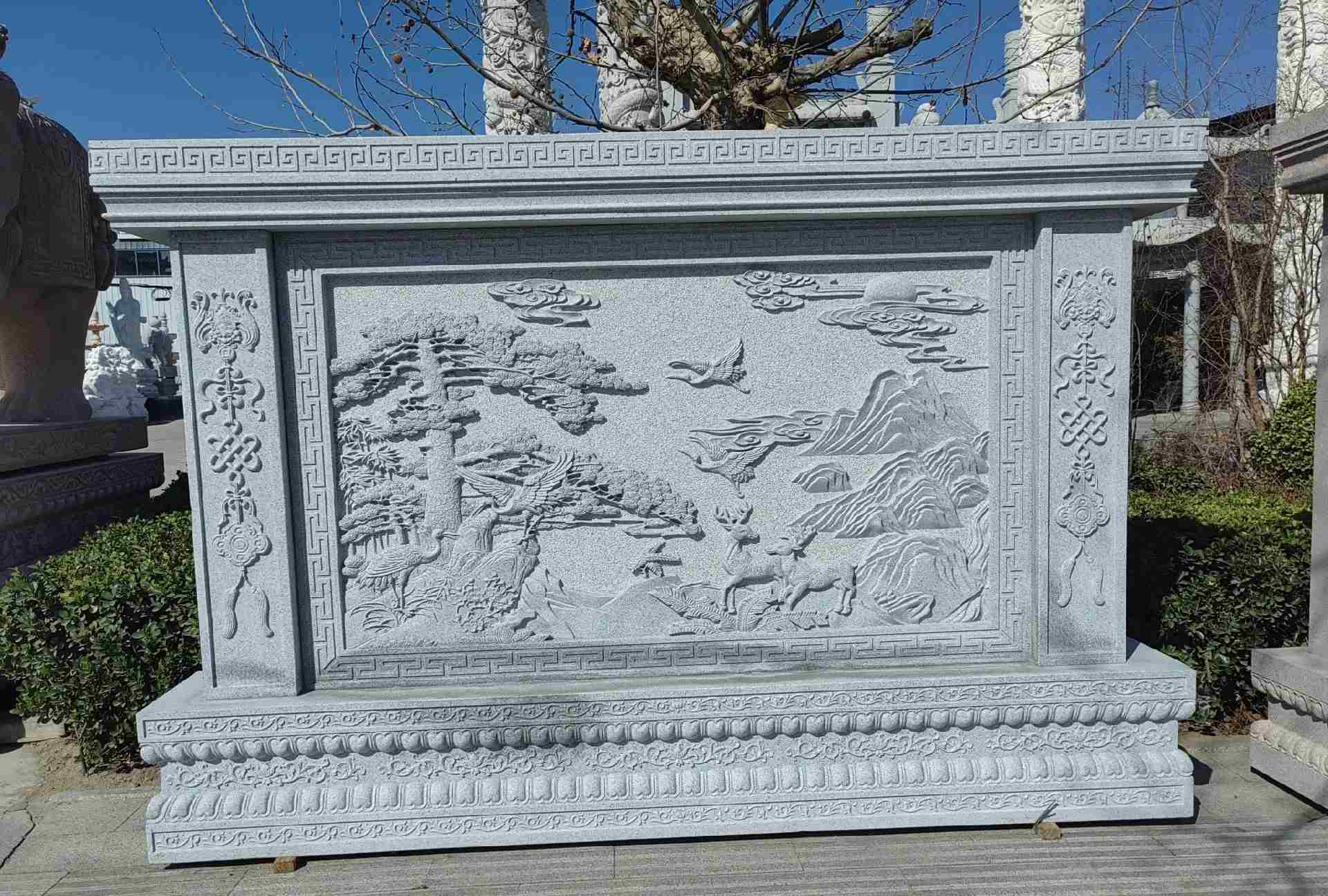 泸州 芝麻白大型照壁，屏风，影壁