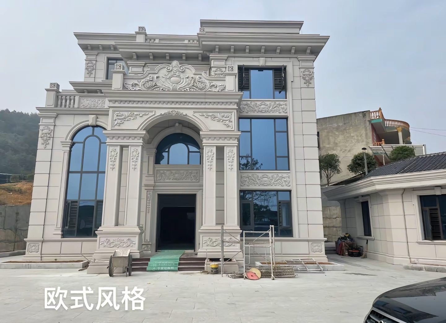 泸州 白麻花岗岩别墅外墙干挂