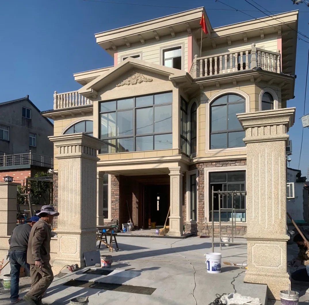 泸州 黄金麻花岗岩荔枝面别墅外墙干挂私家专属